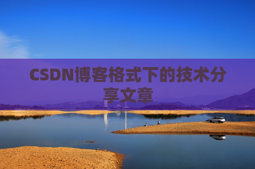 CSDN博客格式下的技术分享文章
